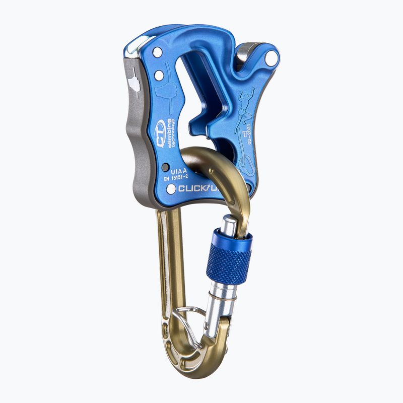 Climbing Technology Click Up belay device blue