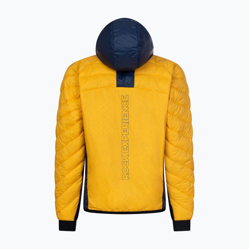Men's insulated jacket Rock Experience Kavick 2.0 gold fusion/dress blues 2