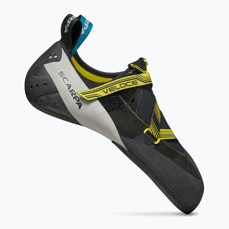 SCARPA Veloce climbing shoes black/yellow 3