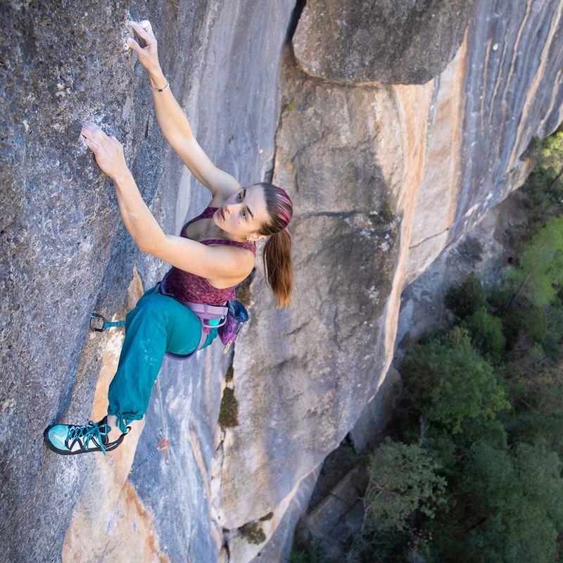 Women's climbing shoes SCARPA Vapor smoke/yellow 17