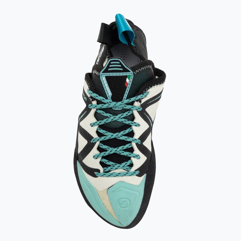 Women's climbing shoes SCARPA Vapor smoke/yellow 5