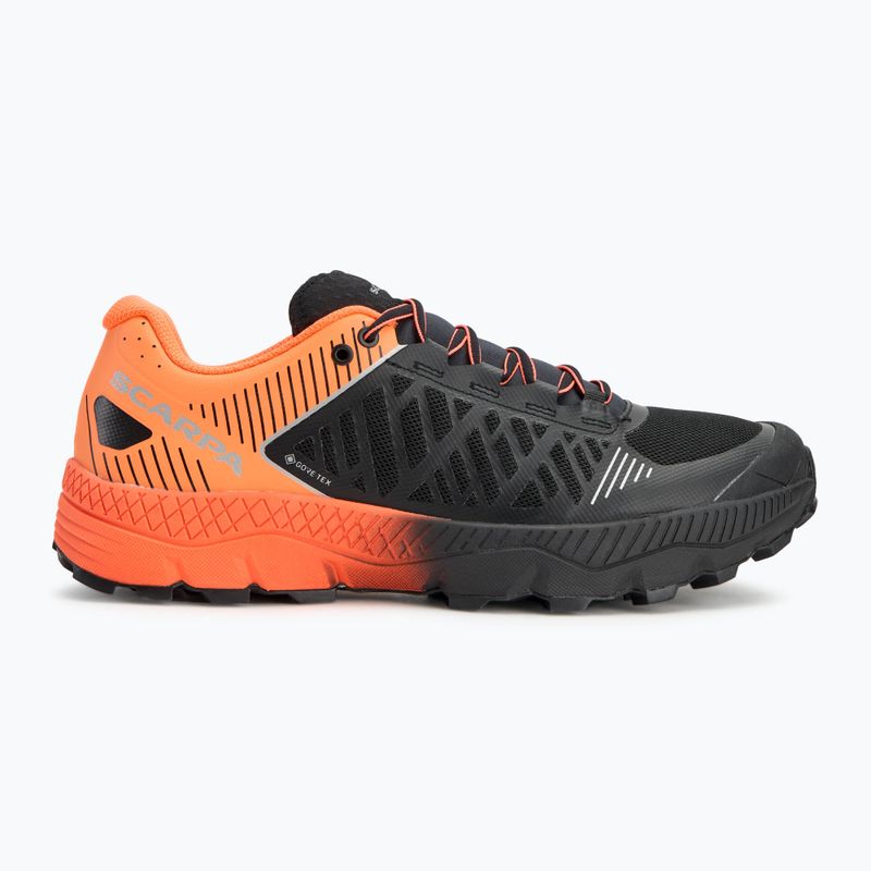 Men's running shoes SCARPA Spin Ultra GTX orange fluo/black 2