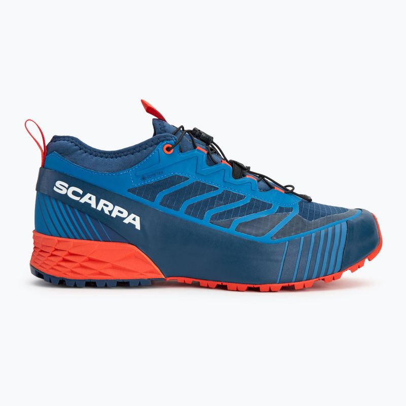 Men's running shoes SCARPA Ribelle Run GTX blue/spicy orange 2