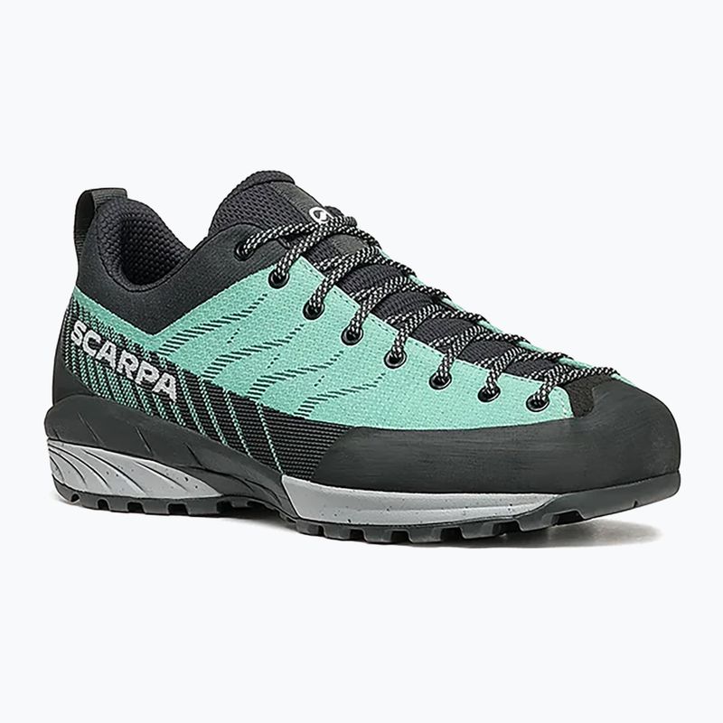 Women's trekking boots SCARPA Mescalito Planet jade/black 10