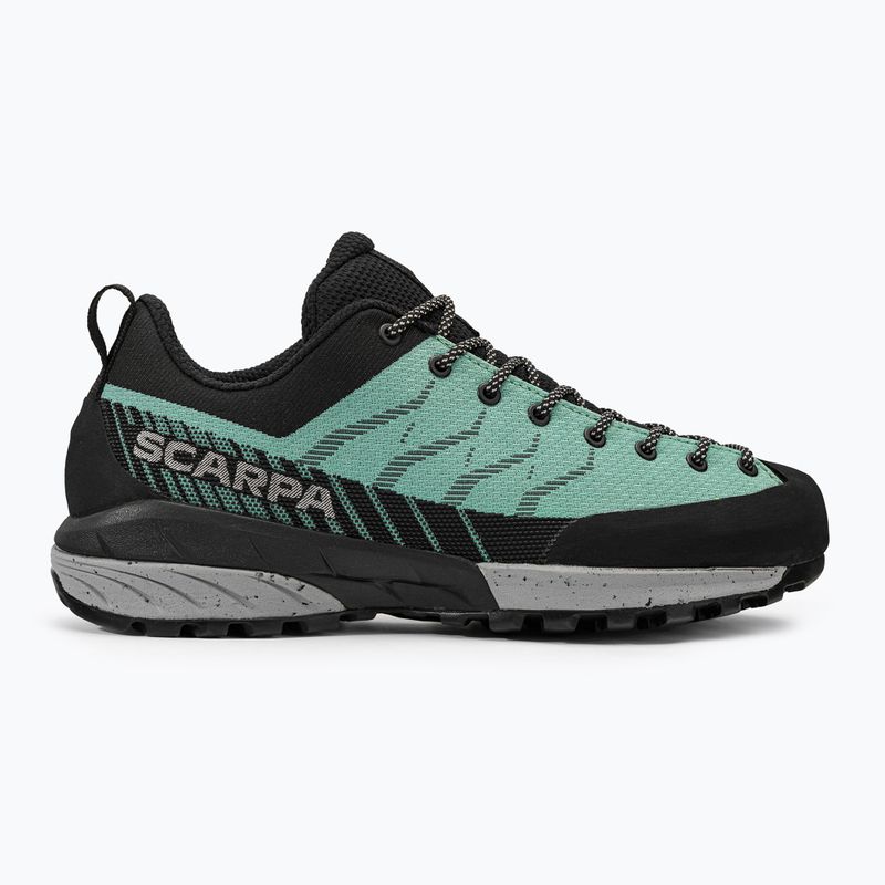 Women's trekking boots SCARPA Mescalito Planet jade/black 2