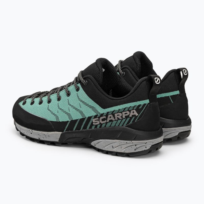 Women's trekking boots SCARPA Mescalito Planet jade/black 3