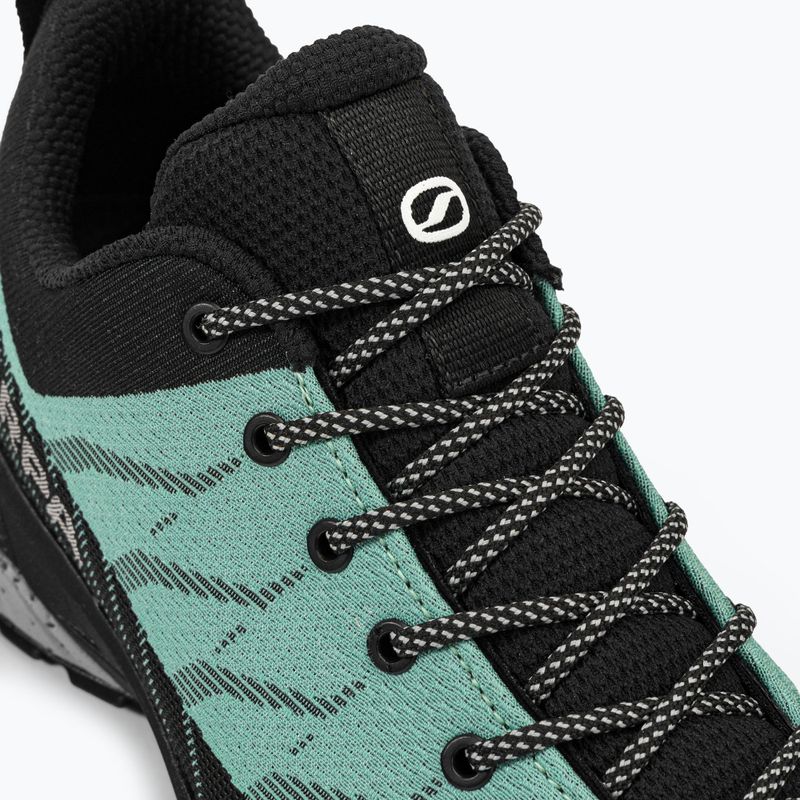 Women's trekking boots SCARPA Mescalito Planet jade/black 8
