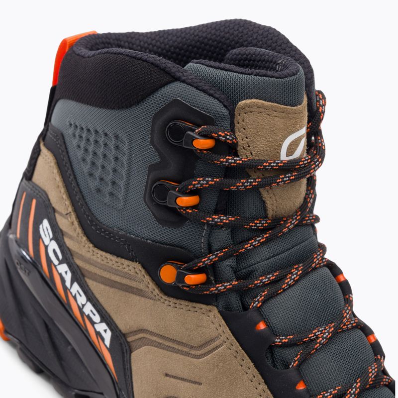 Men's trekking boots SCARPA Rush TRK GTX desert/mango 8