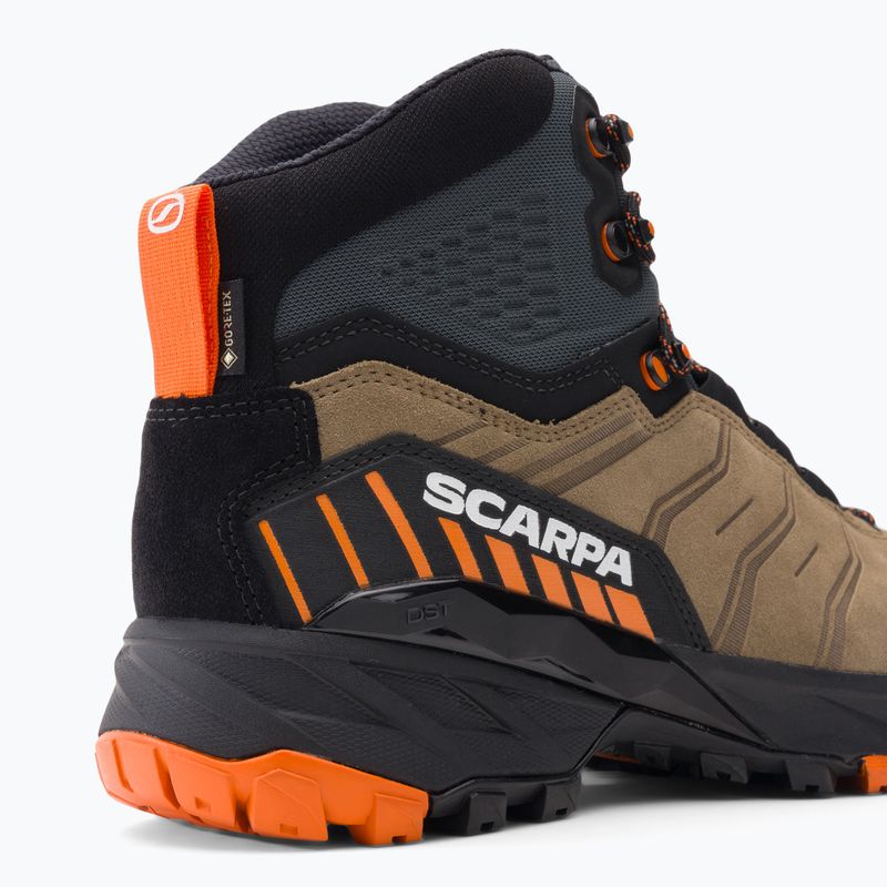 Men's trekking boots SCARPA Rush TRK GTX desert/mango 9