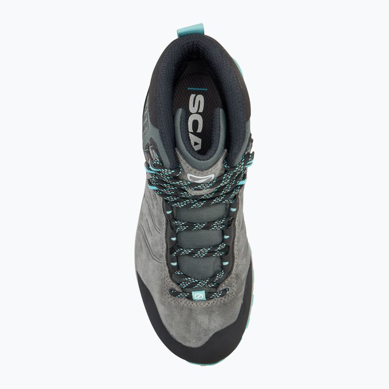 Women's trekking boots SCARPA Rush TRK GTX midgray/aqua 5