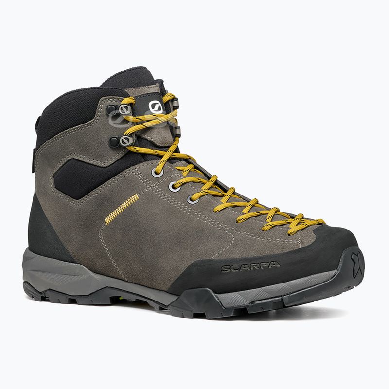 Men's trekking boots SCARPA Mojito Hike GTX titanium/mustard 8