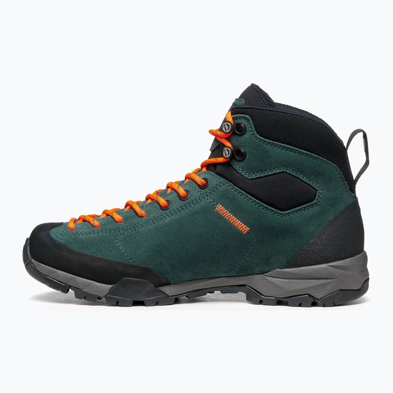 Women's trekking boots SCARPA Mojito Hike GTX botanic green/orange pop 10