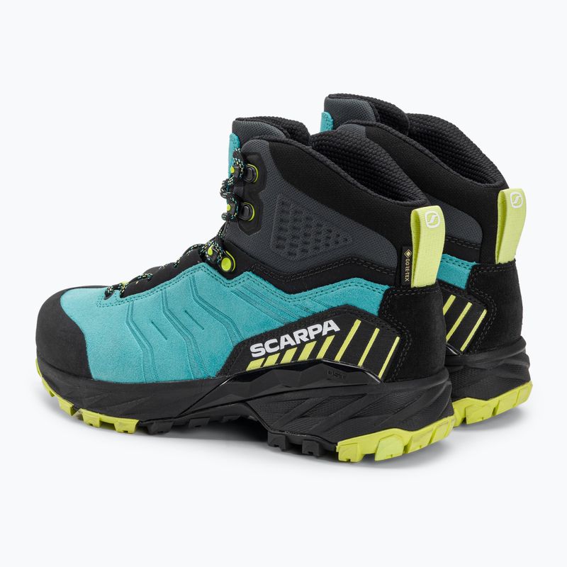 SCARPA Rush TRK GTX ceramic/sunny lime women's trekking boots 3