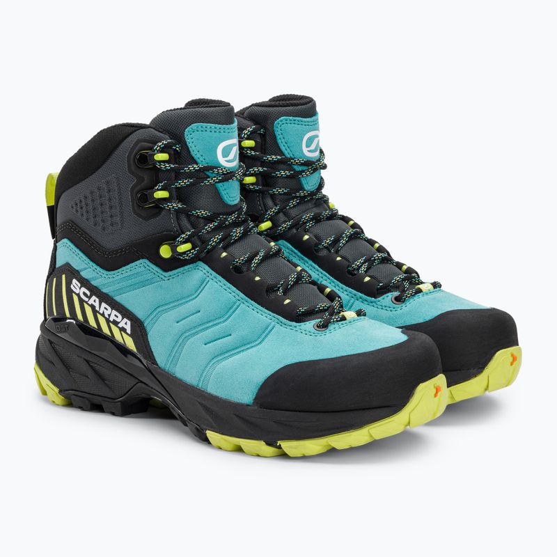 SCARPA Rush TRK GTX ceramic/sunny lime women's trekking boots 4