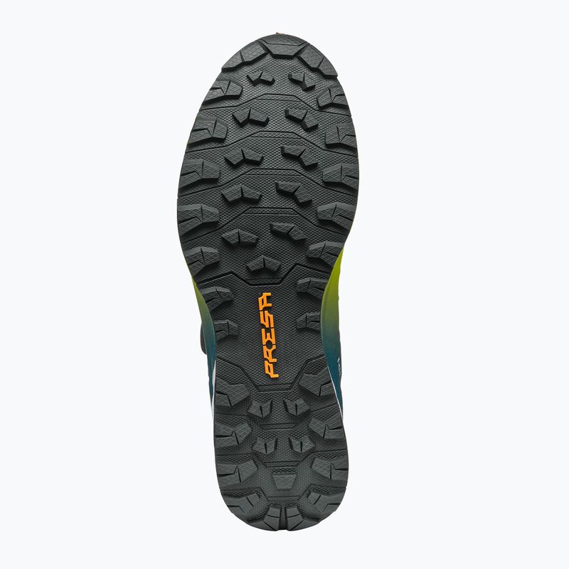 Men's SCARPA Ribelle Run Calibre HT running shoe lime green/deep lagun 2