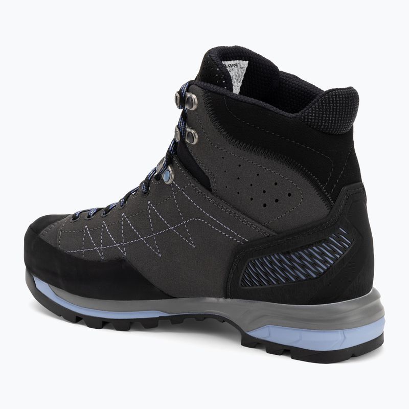 Women's approach shoes SCARPA Zodiac TRK GTX anthracite/lavender 3