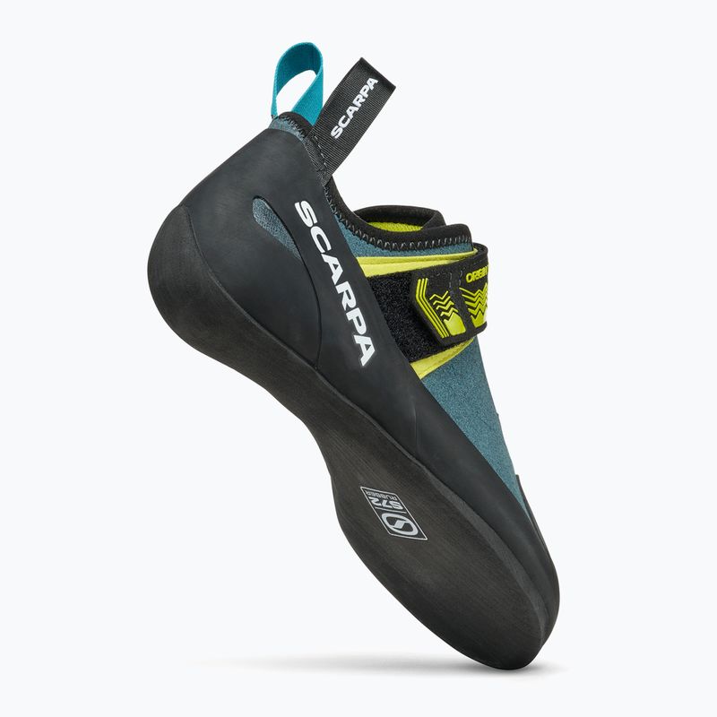 SCARPA Origin VS climbing shoes petrol/lime 8