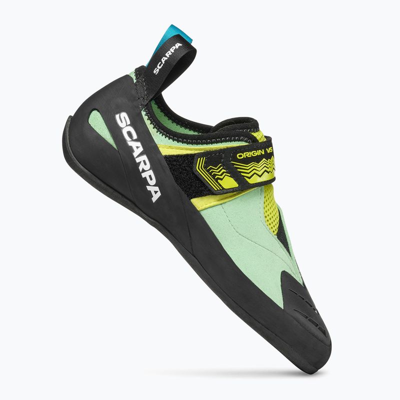 Women's climbing shoes SCARPA Origin VS pastel green/lime 3