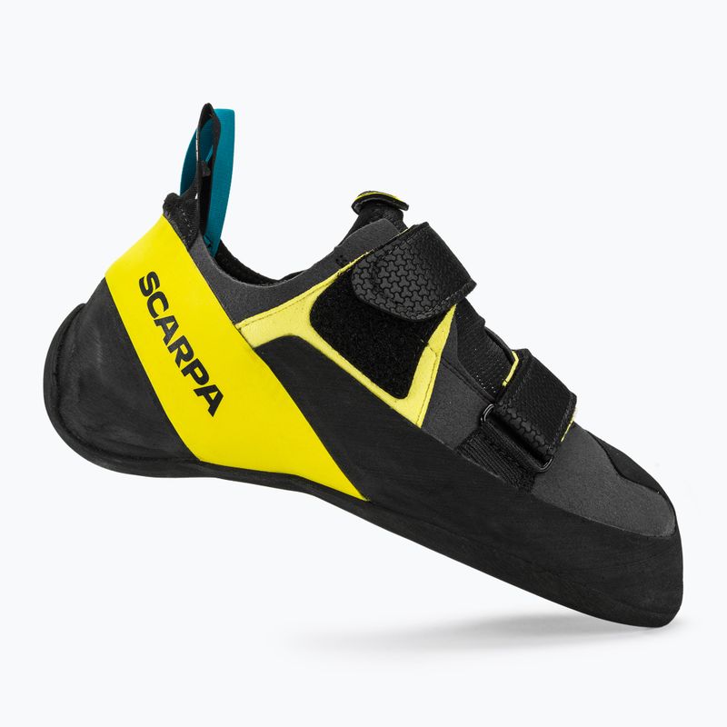 SCARPA Spot shark/yellow climbing shoe 2