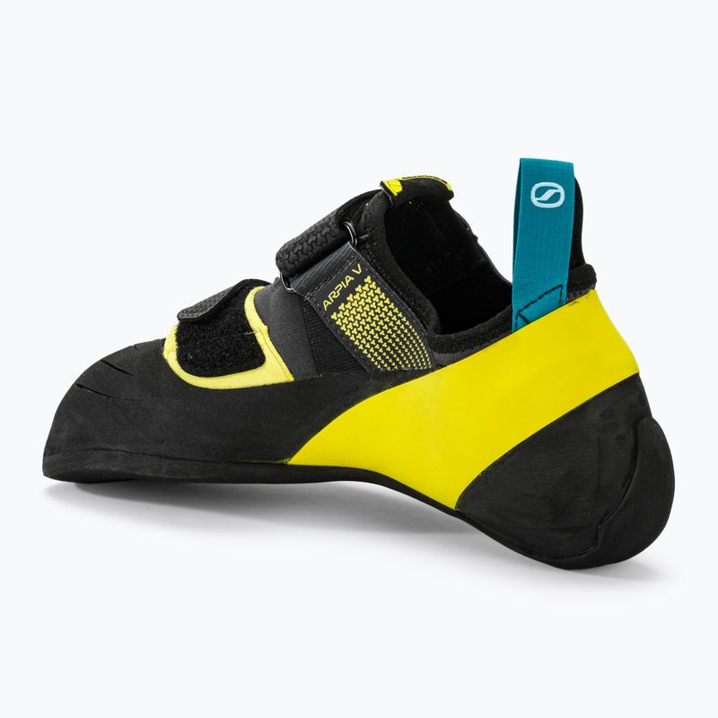 SCARPA Spot shark/yellow climbing shoe 3