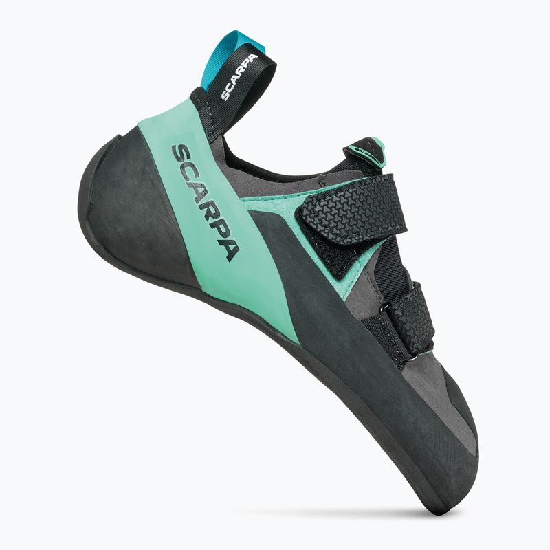 SCARPA Arpia V LV climbing shoe shark aqua 8