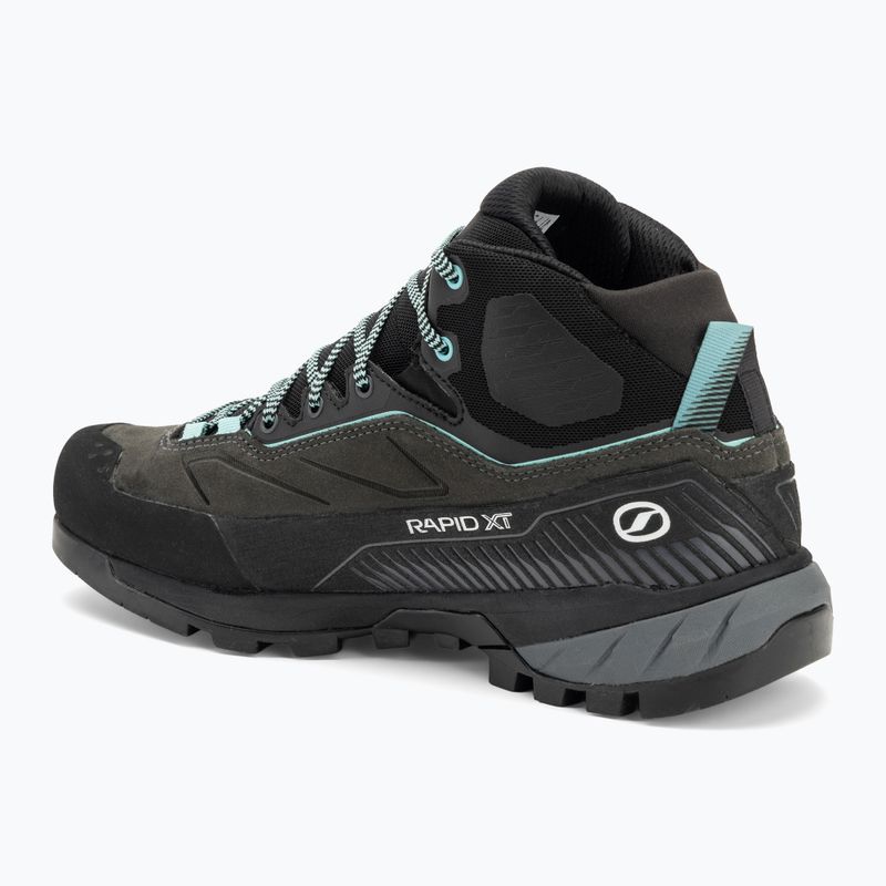 SCARPA Rapid XT Mid GTX shark/aqua women's approach shoes 3