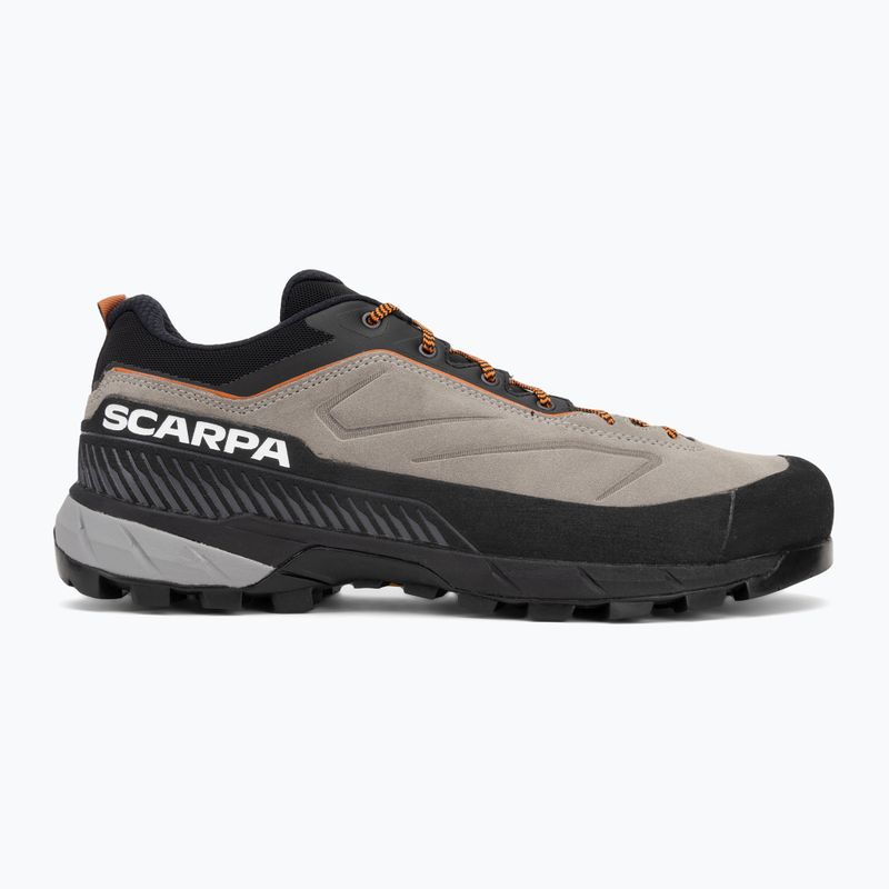 Men's SCARPA Rapid XT approach shoe taupe/rust orange 2