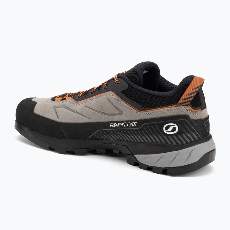 Men's SCARPA Rapid XT approach shoe taupe/rust orange 3
