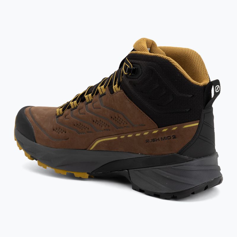 Men's trekking boots SCARPA Rush 2 Pro Mid GTX brown/sulphur 3