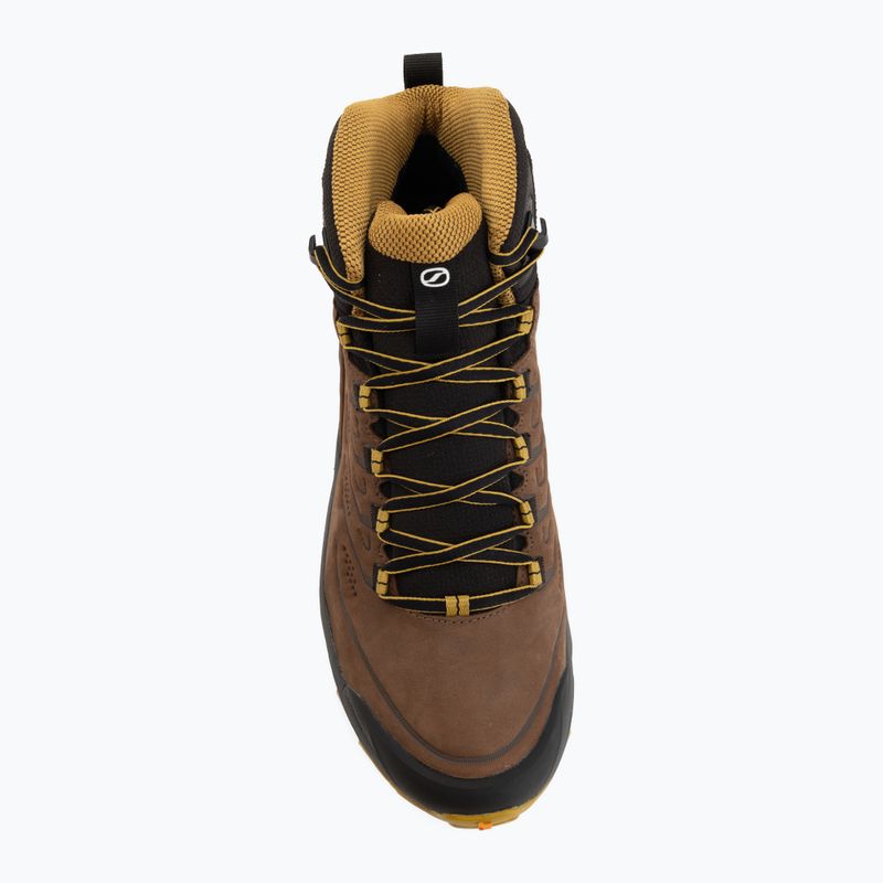 Men's trekking boots SCARPA Rush 2 Pro Mid GTX brown/sulphur 5