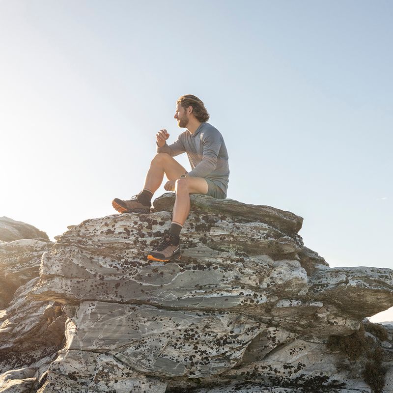 Men's trekking boots SCARPA Rush TRK GTX brown/orange 15