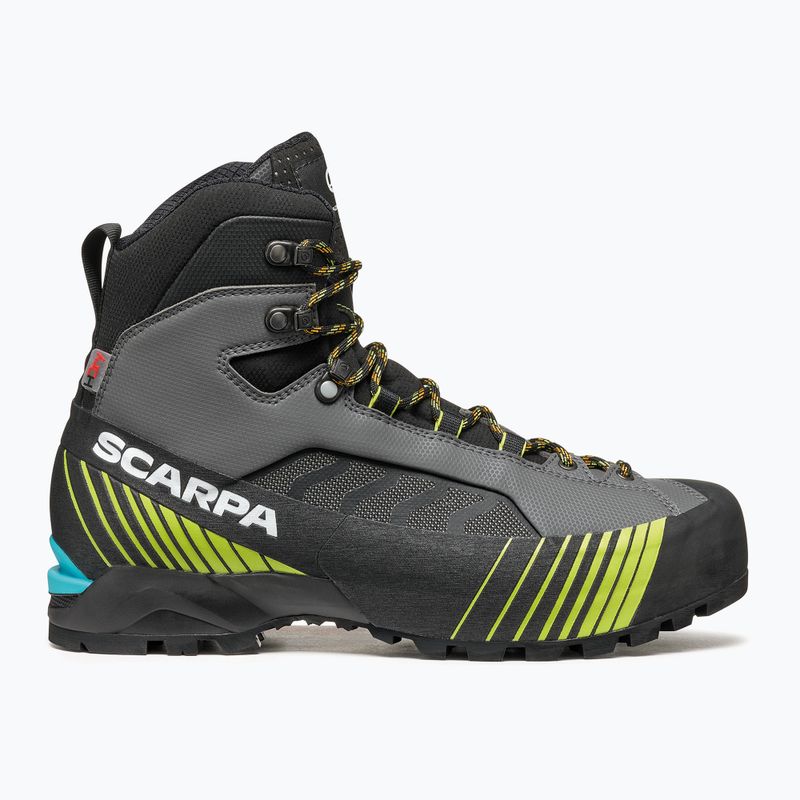 Men's high alpine boots SCARPA Ribelle Lite HD iron gray / lime