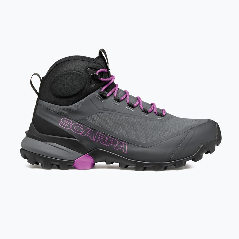 Women's trekking boots SCARPA Ribelle Cross 2 Mid GTX dark gray/purple 2