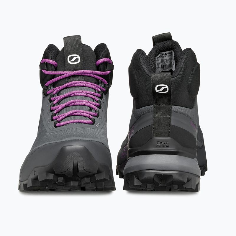 Women's trekking boots SCARPA Ribelle Cross 2 Mid GTX dark gray/purple 4
