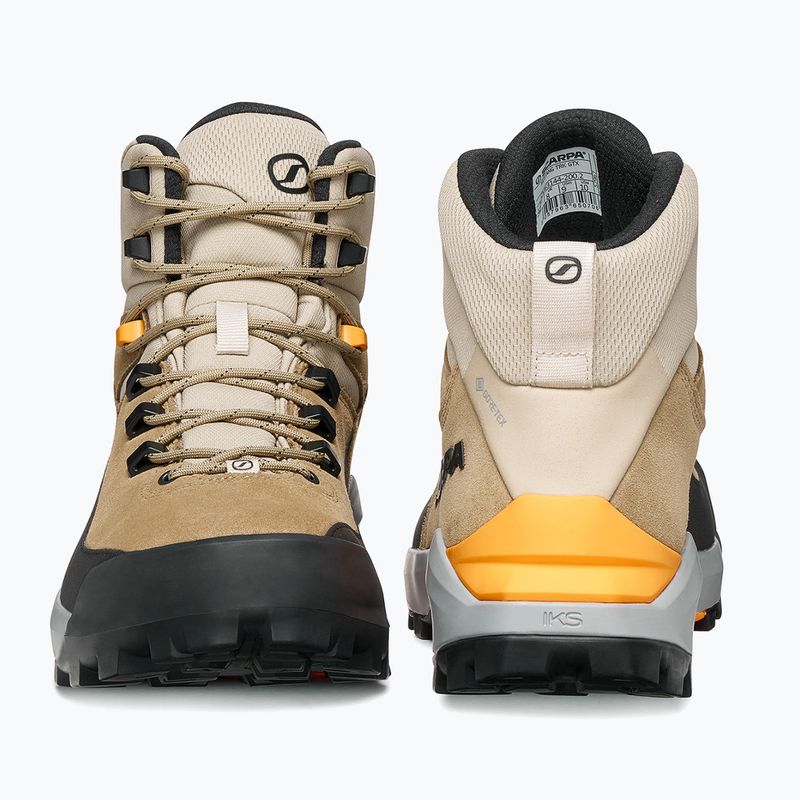 Men's trekking boots SCARPA Mustang Trekking GTX desert/mango 4