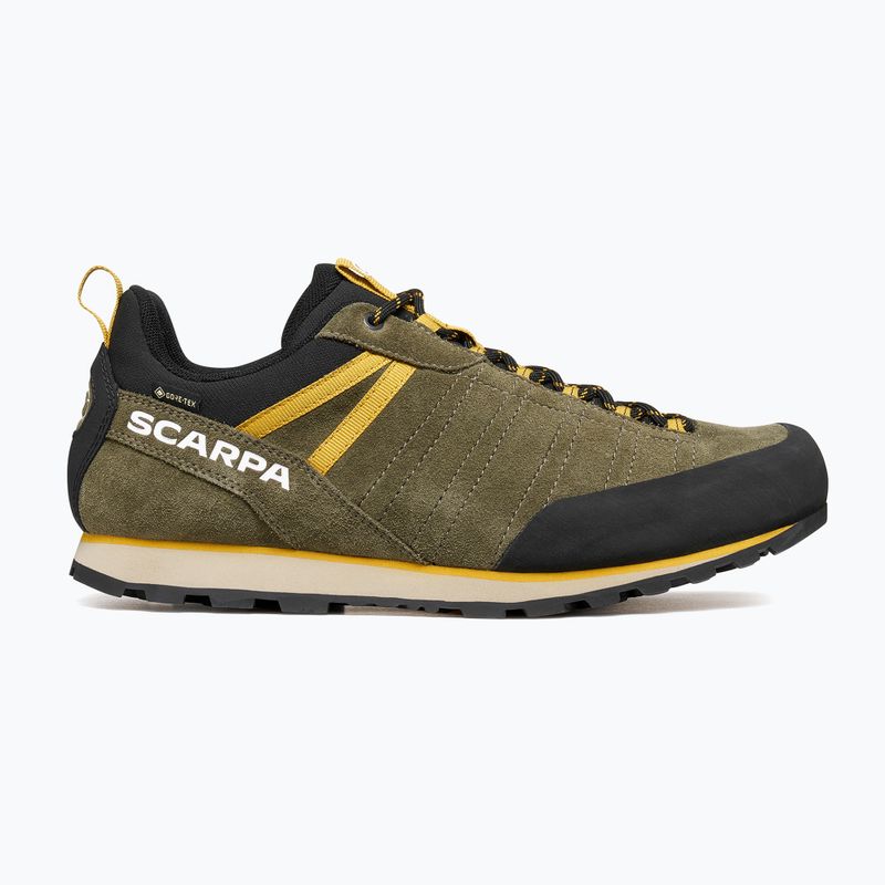 Men's trekking boots SCARPA Crux 2 GTX kalamata/lemon curry 2