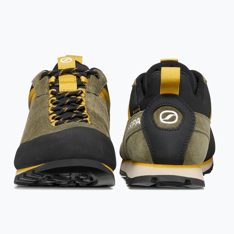 Men's trekking boots SCARPA Crux 2 GTX kalamata/lemon curry 4