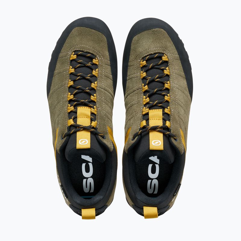 Men's trekking boots SCARPA Crux 2 GTX kalamata/lemon curry 5
