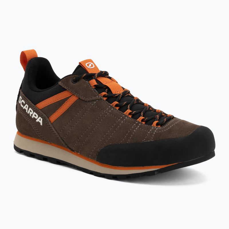 Men's trekking boots SCARPA Crux 2 caribou/rust orange