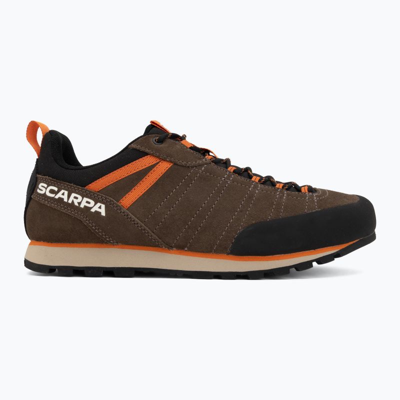 Men's trekking boots SCARPA Crux 2 caribou/rust orange 2