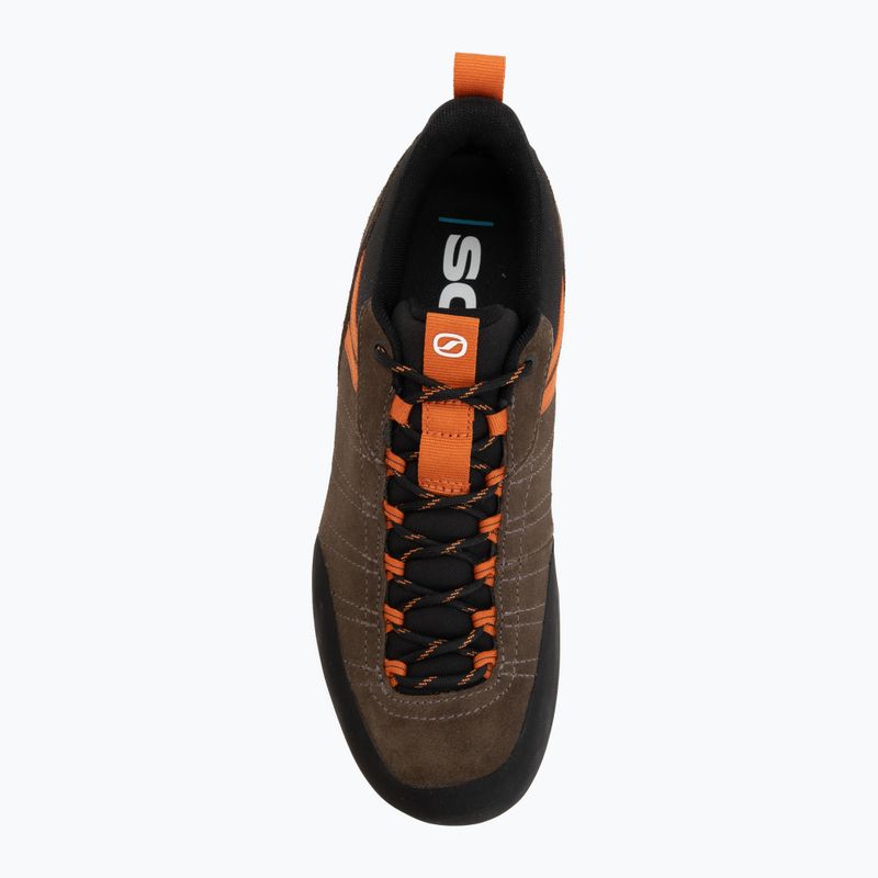 Men's trekking boots SCARPA Crux 2 caribou/rust orange 5