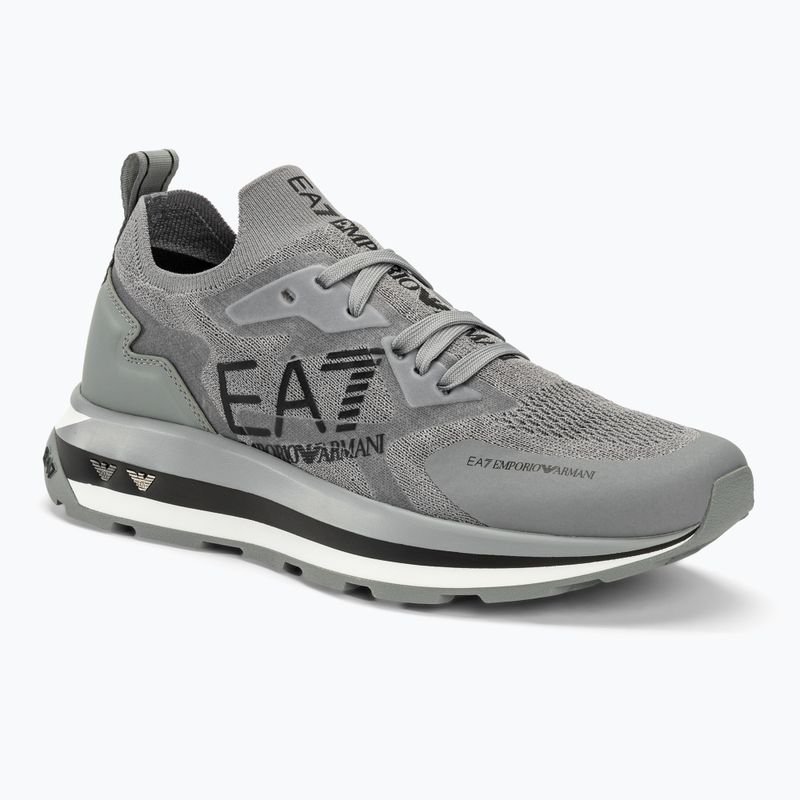 EA7 Emporio Armani Black & White Altura Knit griffin/black shoes