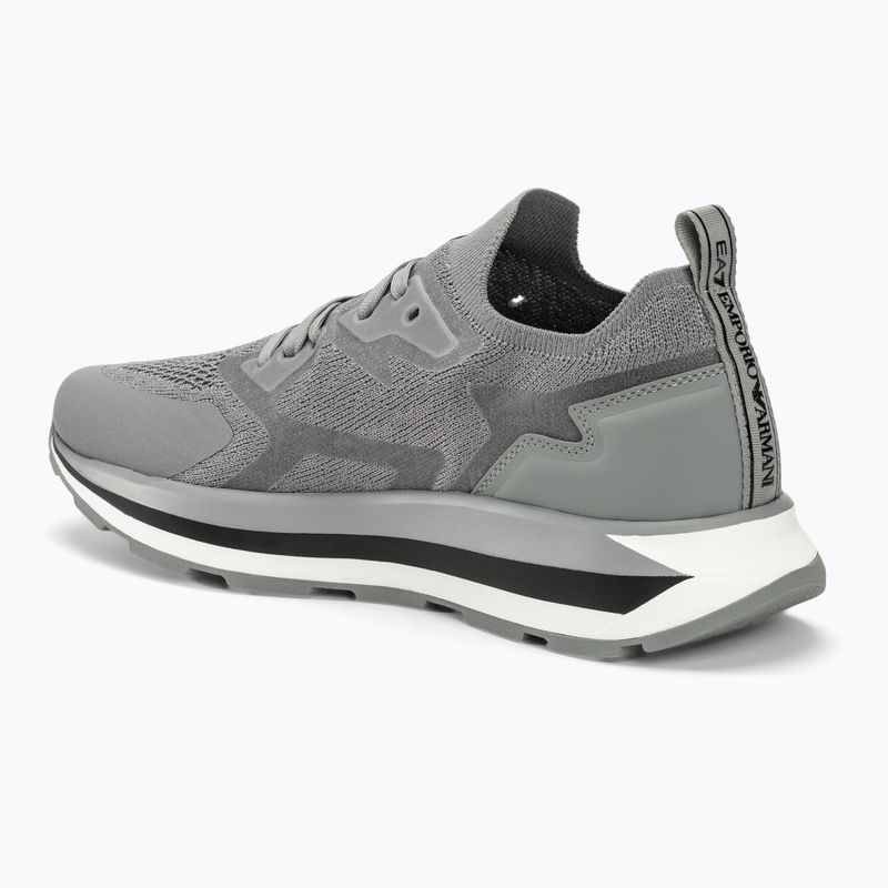 EA7 Emporio Armani Black & White Altura Knit griffin/black shoes 3