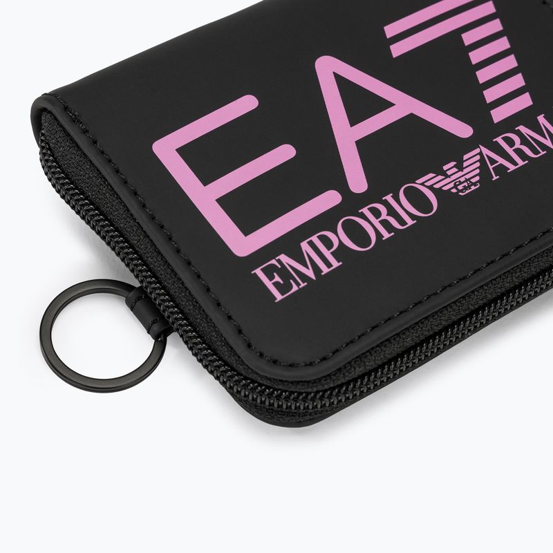 EA7 Emporio Armani Train Zip Around wallet black/cyclamen 3