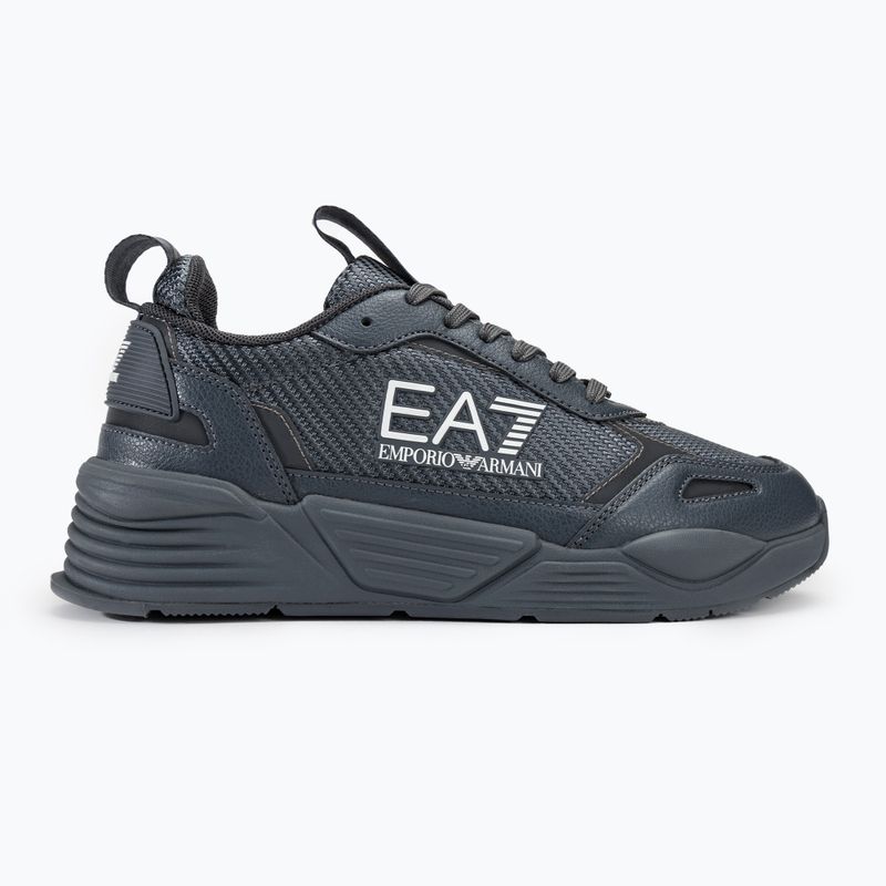 EA7 Emporio Armani Ace Runner Carbon triple irongate/white shoes 2