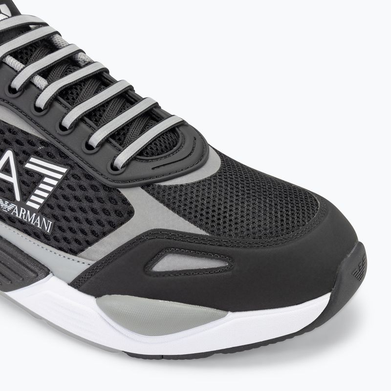 EA7 Emporio Armani Ace Runner Mesh black/ silver shoes 7