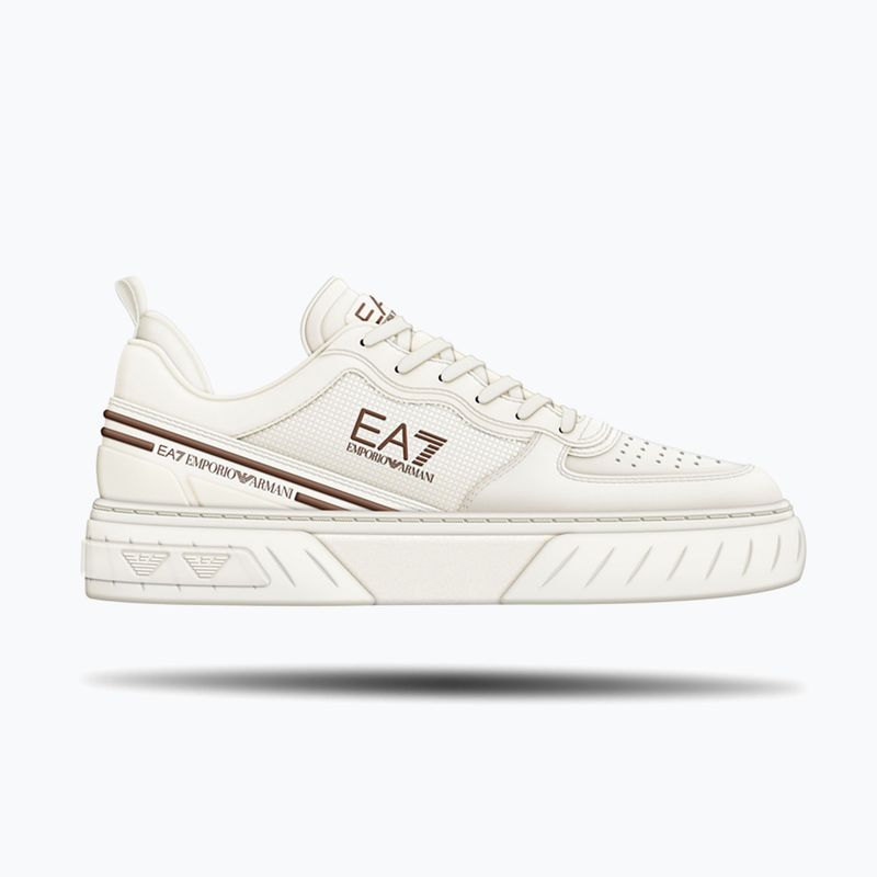 EA7 Emporio Armani Summer Court triple off white/tan shoes 8