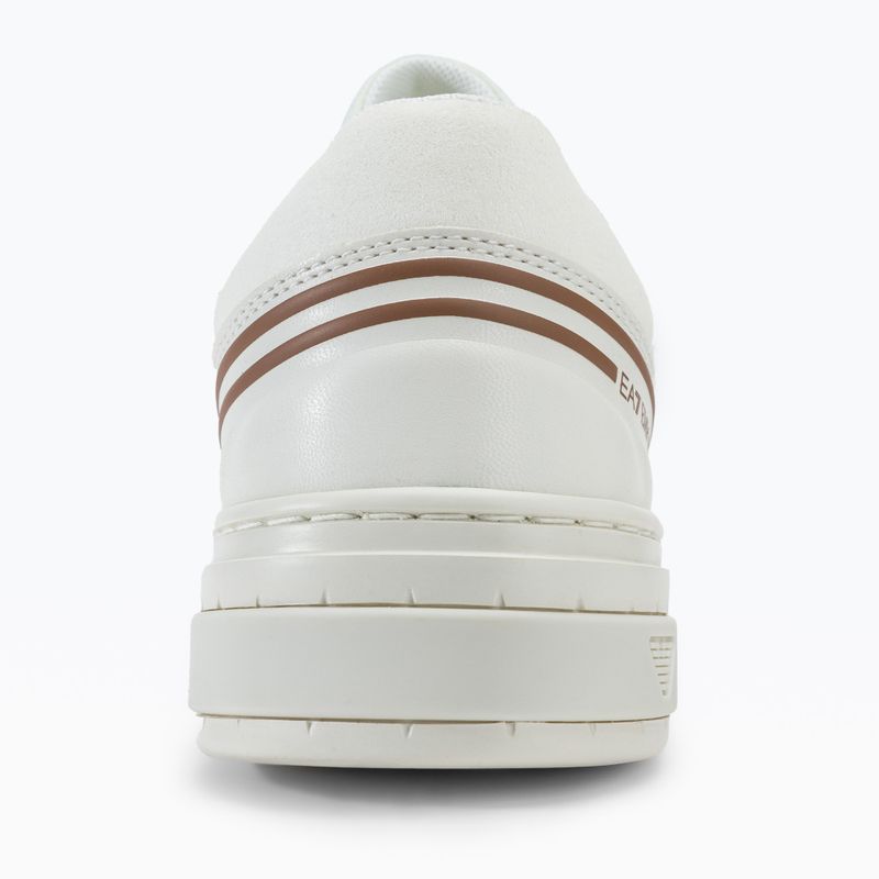 EA7 Emporio Armani Summer Court triple off white/tan shoes 6