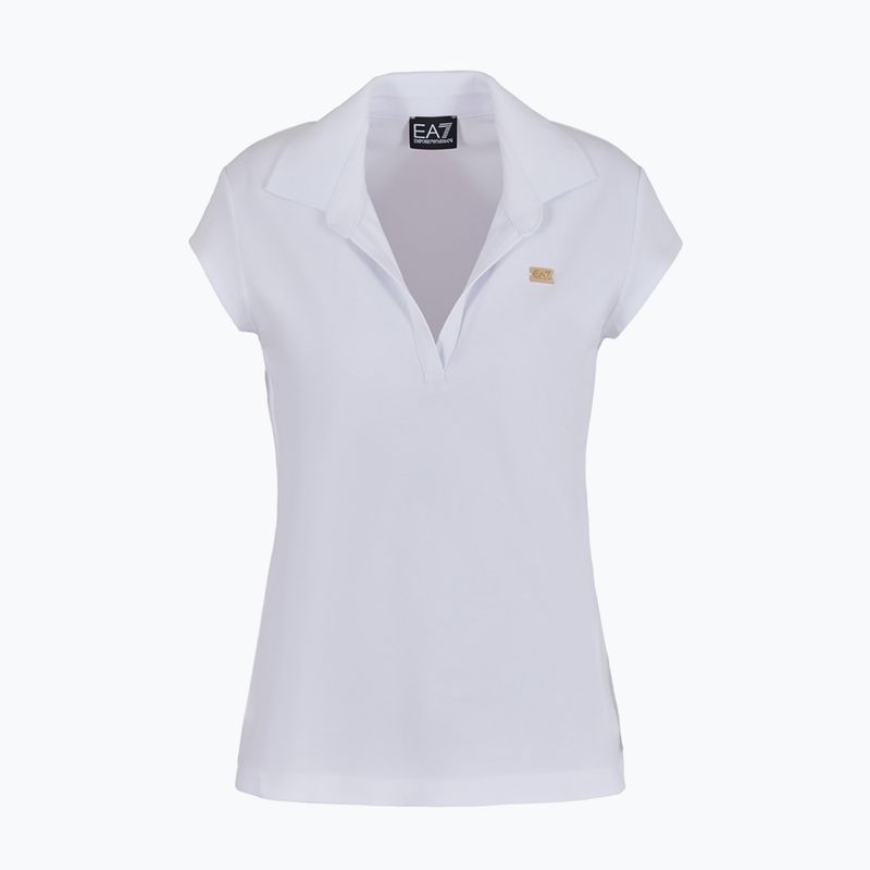 Women's EA7 Emporio Armani Train Costa Smeralda polo shirt white