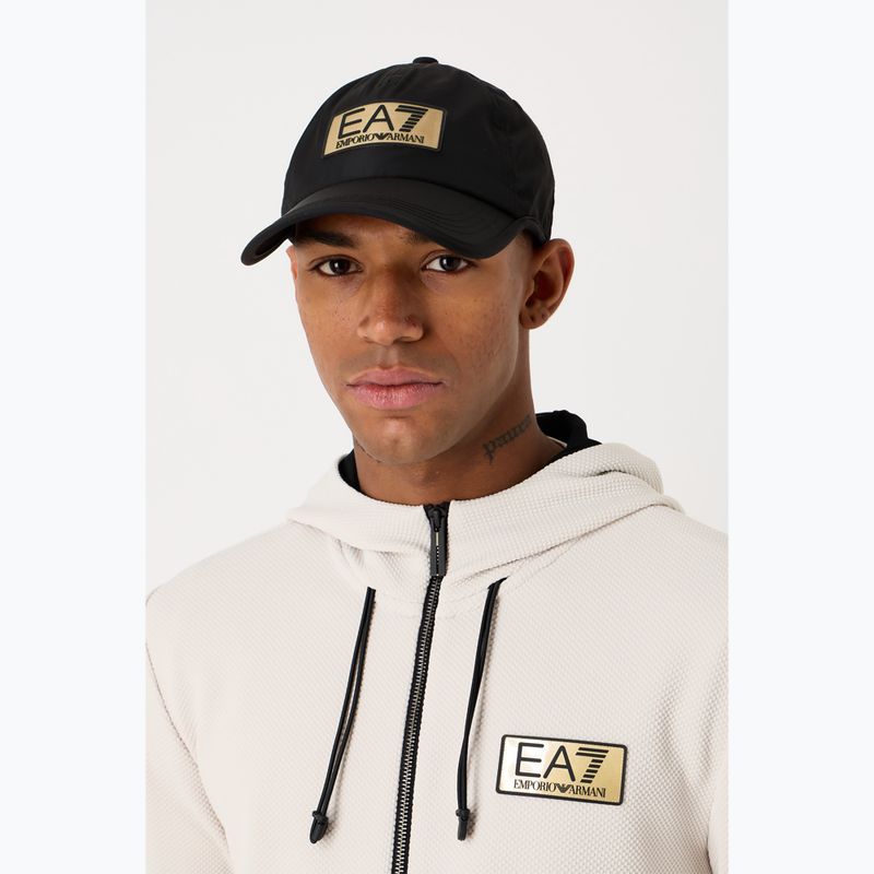 EA7 Emporio Armani Train Gold Label black baseball cap 2